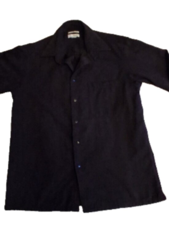 Ron Chereskin Other - Ron Chereskin Shirt Mens M Black Sueded Luxe Button Pockets Long Sleeve Shirt